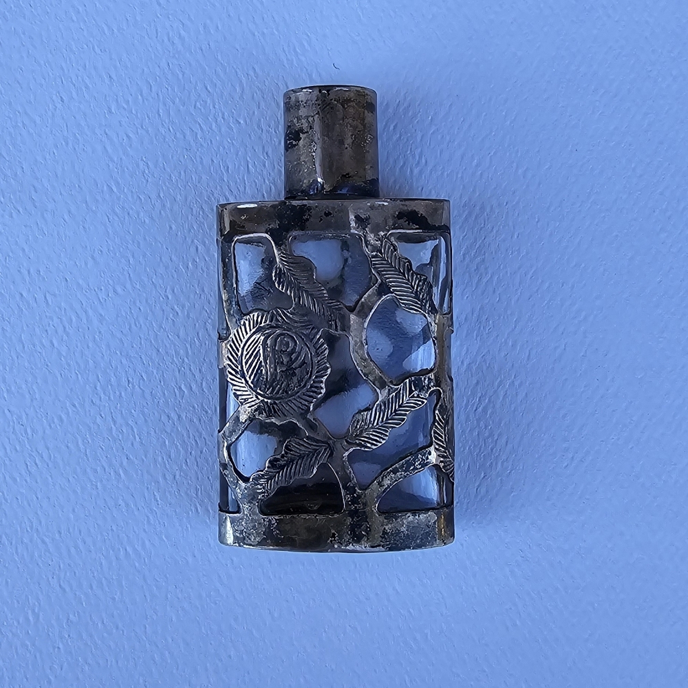 Taxco silver perfume bottle - Picture 2 of 5